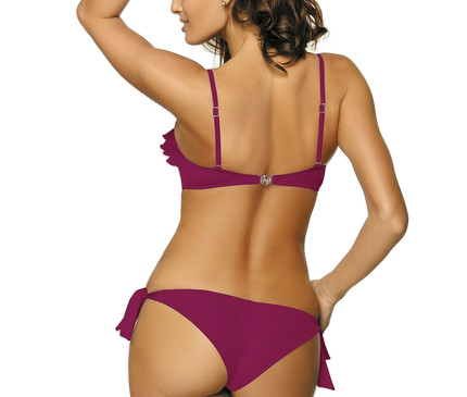 Maillot 1 pièce brésilien violet · modèle 6