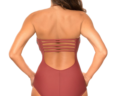 Maillot de bain une pièce brésilien multicolore