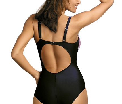 Maillot de bain une pièce brésilien rose · modèle 1