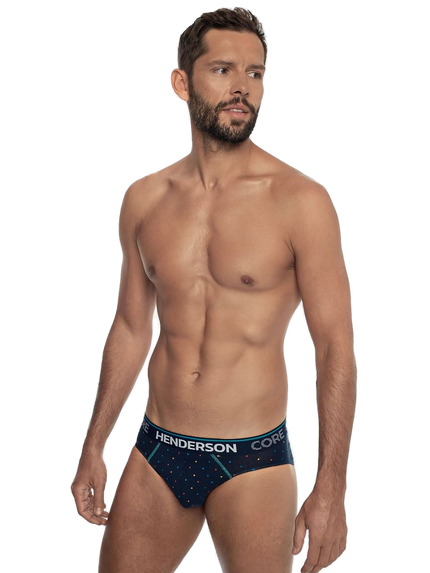Maillot de bain homme bleu marine à ceinture logo