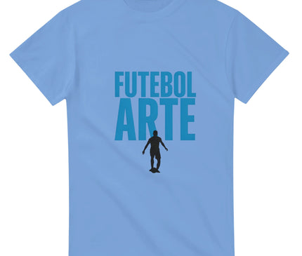 T-shirt foot Futebol arte — le football-art — Carolina Blue