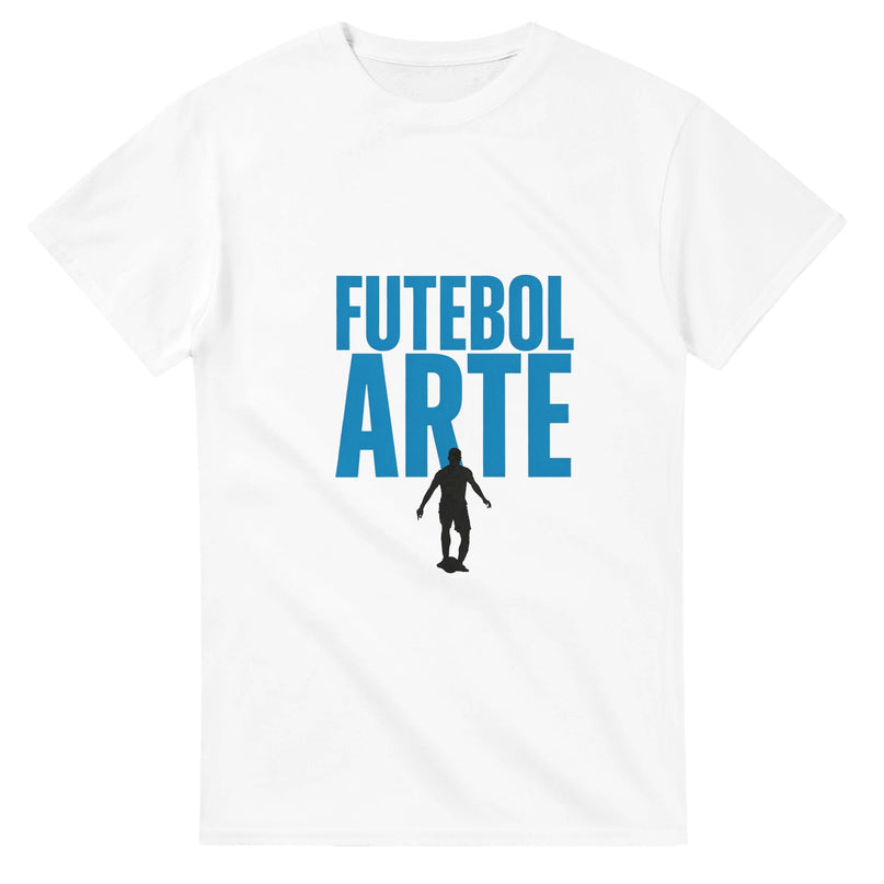 T-shirt foot Futebol arte — le football-art — Blanc
