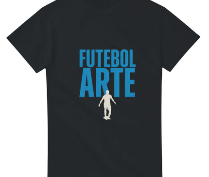 T-shirt foot Futebol arte — le football-art — Noir