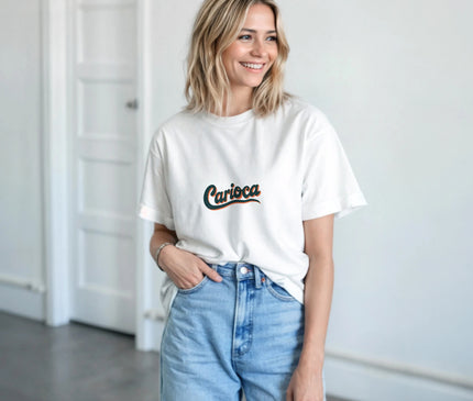 Carioca script rétro — T-shirt Rio