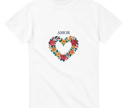 Cœur tropical AMOR — T-shirt
