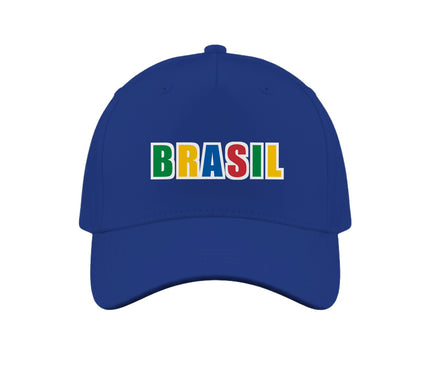 Lettrage Brasil : casquette Brésil réglable
