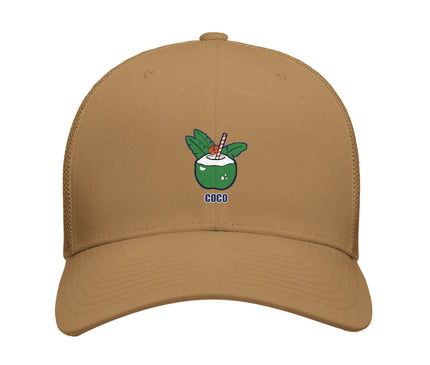 Casquette trucker noix de coco — brodée Brésil