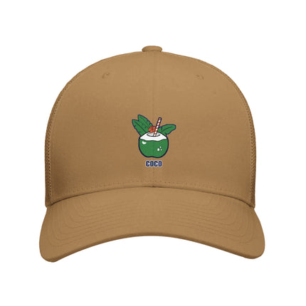 Casquette trucker noix de coco — brodée Brésil