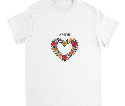 Cœur tropical AMOR — T-shirt