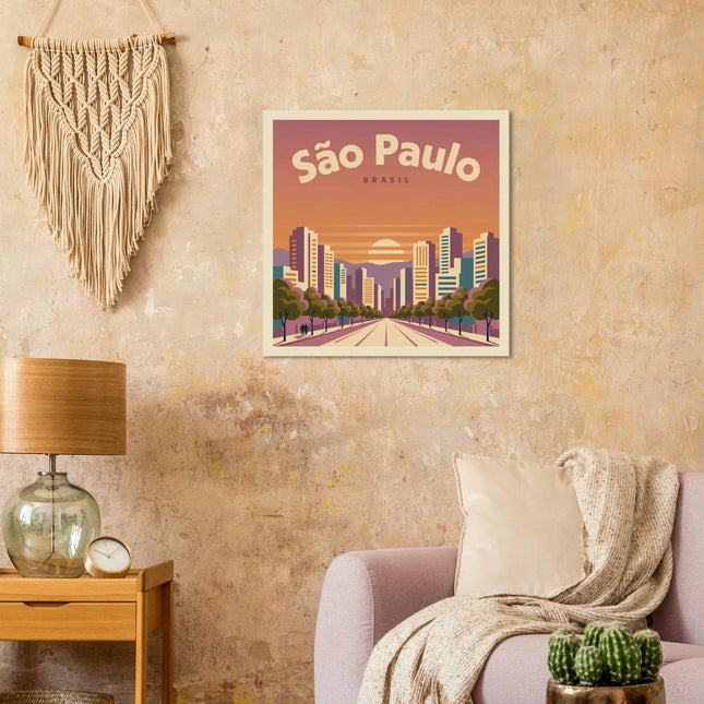 Affiche São Paulo Brésil