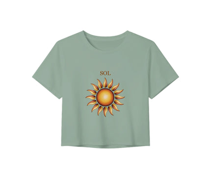Crop top soleil bohème — coupe femme