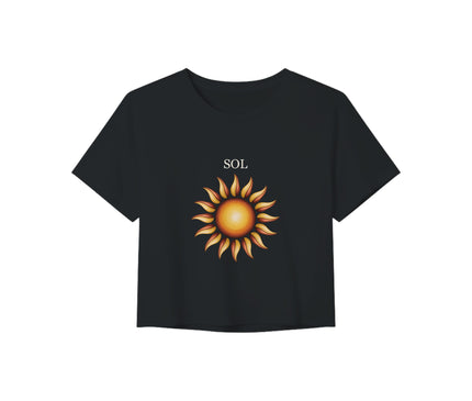 Crop top soleil bohème — coupe femme