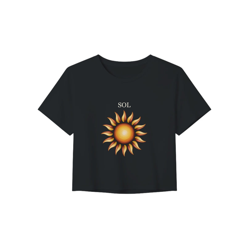 Crop top soleil bohème — coupe femme