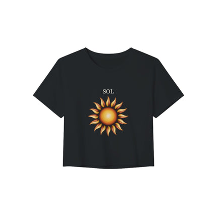 Crop top soleil bohème — coupe femme