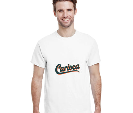 Carioca script rétro — T-shirt Rio