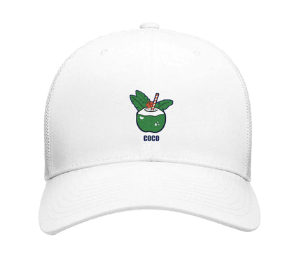 Casquette trucker noix de coco — brodée Brésil