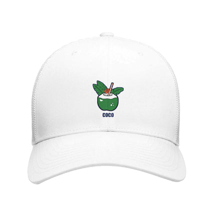 Casquette trucker noix de coco — brodée Brésil