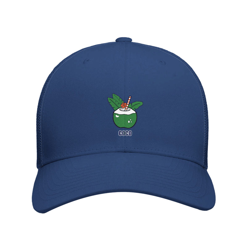 Casquette trucker noix de coco — brodée Brésil