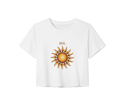 Crop top soleil bohème — coupe femme