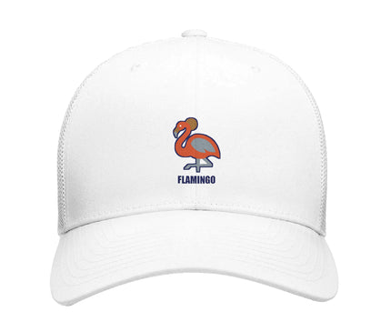 Le flamant rose brodé — casquette trucker