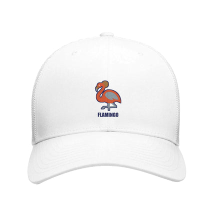 Le flamant rose brodé — casquette trucker
