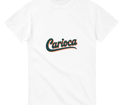Carioca script rétro — T-shirt Rio